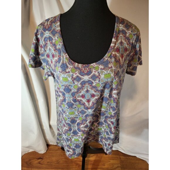 Fresh Produce 100% Cotton Geometric Size M S/S Tee Shirt - Picture 1 of 7